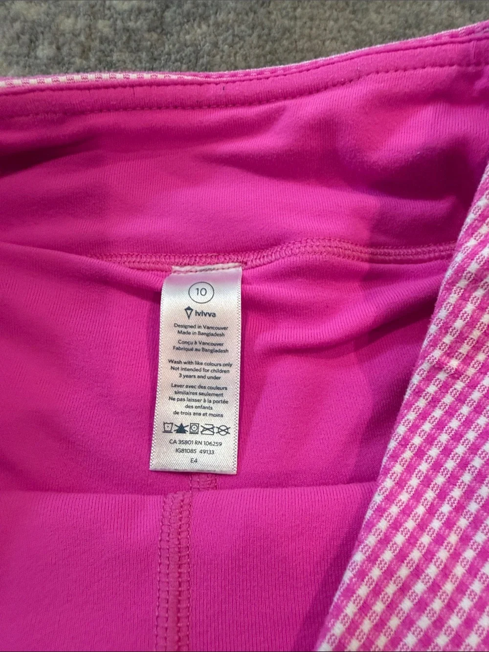 Girls' Ruffled Active Skorts Pink & Neon Yellow (2)